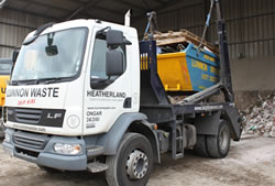 Skip Hire Ongar fully loaded skip
